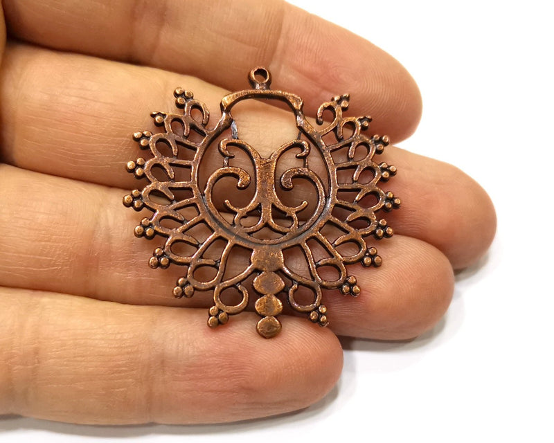 2 Copper Charm Antique Copper Charm (42mm) G17547
