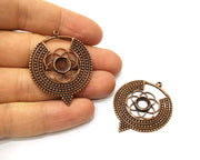 2 Copper Charm Antique Copper Charm (42x34mm) G17554
