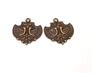 4 Copper Charm Antique Copper Charm (28x27mm) G17565