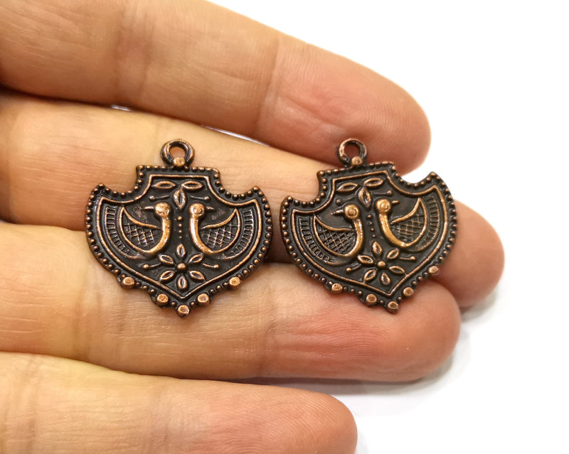 4 Copper Charm Antique Copper Charm (28x27mm) G17565