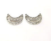 2 Silver Connector Charms Antique Silver Plated Charms (35x24mm)  G17575