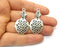 2 Silver Charms Antique Silver Plated Charms (43x23mm)  G17583