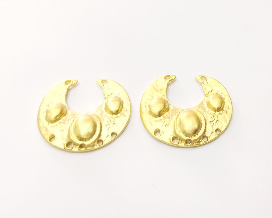 2 Gold Charms Gold Plated Charms  (29x25mm)  G17594