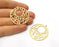 2 Gold Charms Gold Plated Charms  (39mm)  G17595
