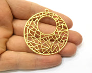 2 Gold Charms Gold Plated Charms  (49mm)  G17602