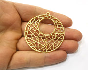 2 Gold Charms Gold Plated Charms  (49mm)  G17602
