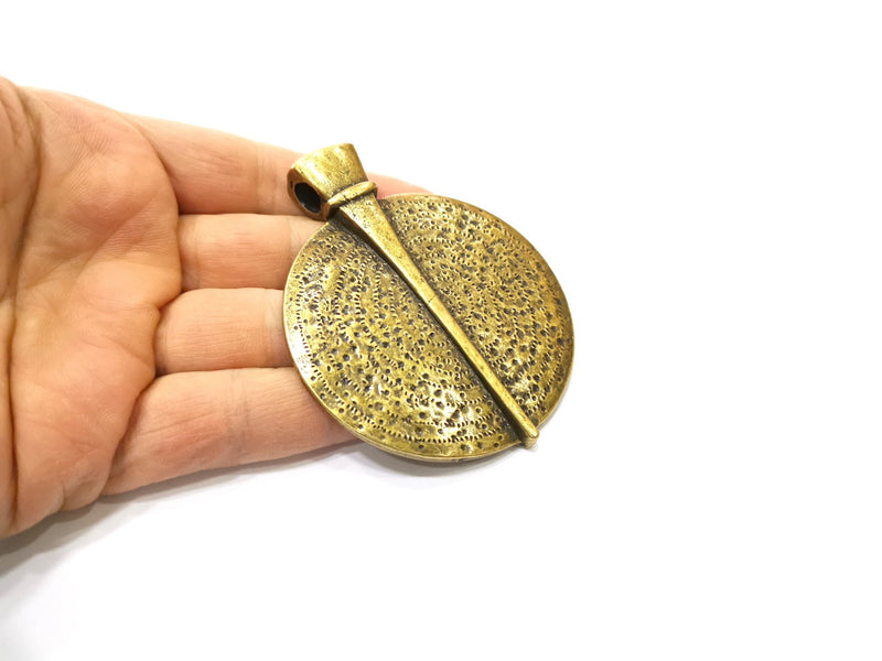 Antique Bronze Large Pendant Antique Bronze Plated Pendant (83x66mm) G17886