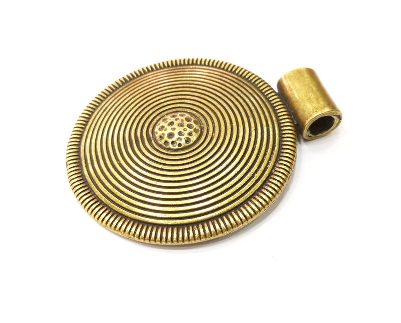 Antique Bronze Large Pendant Antique Bronze Plated Pendant (80x66mm) G17888