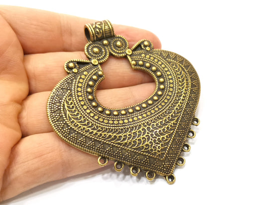 Antique Bronze Large Pendant Antique Bronze Plated Pendant (81x73mm) G17889