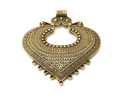 Antique Bronze Large Pendant Antique Bronze Plated Pendant (81x73mm) G17889