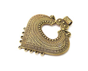 Antique Bronze Large Pendant Antique Bronze Plated Pendant (81x73mm) G17889