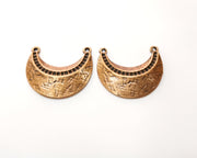 2 Copper Charm Connector Antique Copper Charm (30x25mm) G17640