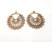 2 Copper Charm Antique Copper Charm (37mm) G17646