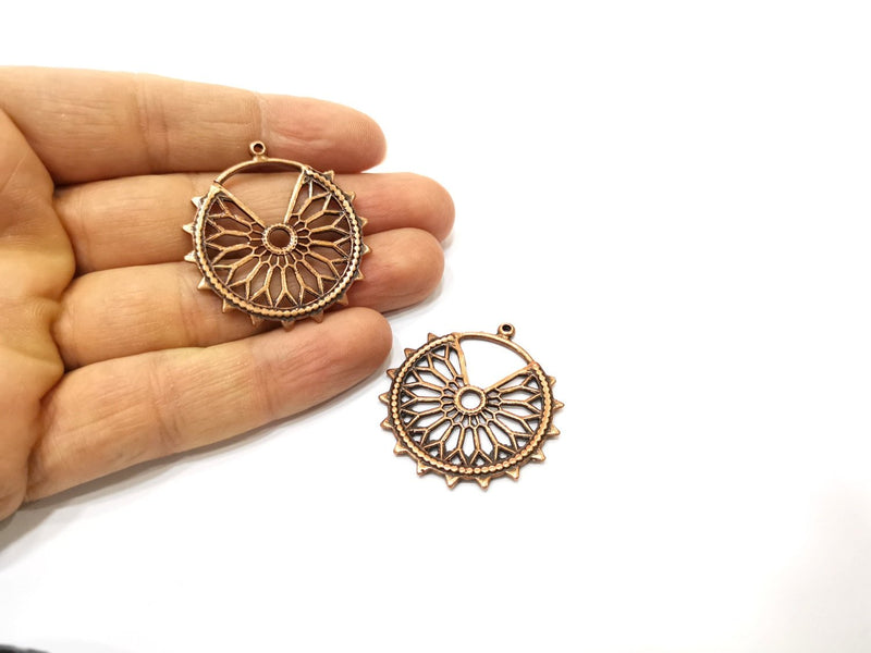2 Copper Charm Antique Copper Charm (37mm) G17646