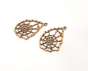 4 Copper Charm Antique Copper Charm (35x24mm) G17647