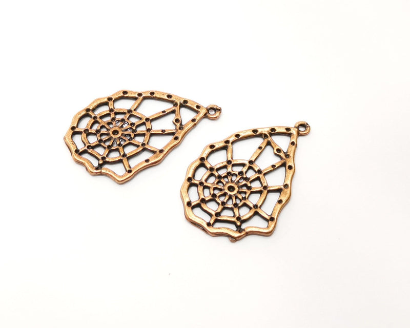 4 Copper Charm Antique Copper Charm (35x24mm) G17647