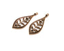 4 Leaf Charm Antique Copper Charm (44x16mm) G17649