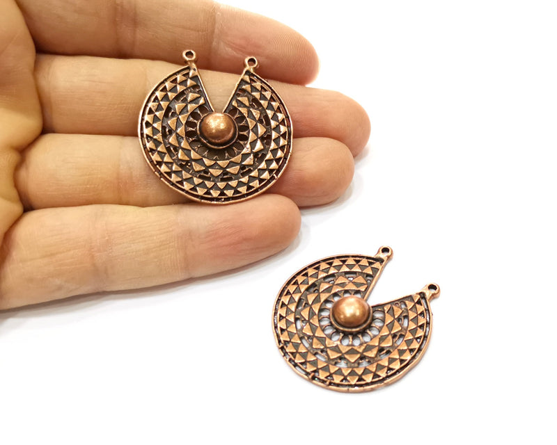 2 Copper Charm Antique Copper Charm (38x35mm) G17664