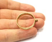 Raw Brass Bezel Settings Pendant Blank  Base Blank Mountings Necklace Blank Cabochon Base  (26mm blank) G17673
