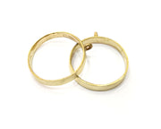 Raw Brass Bezel Settings Pendant Blank  Base Blank Mountings Necklace Blank Cabochon Base  (26mm blank) G17673