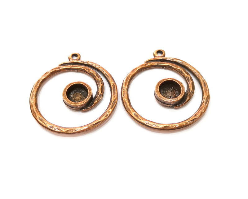 2 Copper Charm Antique Copper Charm (36mm) G17675