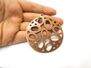 Circle Pendant Antique Copper Pendant Antique Copper Plated Metal (69mm) G17689