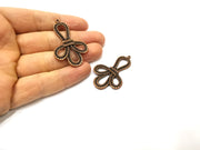 2 Copper Charm Antique Copper Charm (48x31mm) G17703