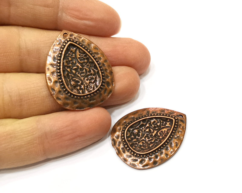 2 Charm Antique Copper Charm (34x22mm) G17702