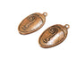 2 Copper Charm Antique Copper Charm (38x22mm) G17705