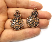 4 Copper Charm Antique Copper Charm (37x23mm) G17707