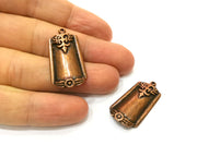 2 Copper Charm Antique Copper Charm (33x18mm) G17718