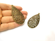 2 Antique Bronze Charm Antique Bronze Plated Charm (71x34mm) G17722