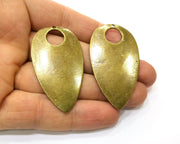 2 Antique Bronze Charm Antique Bronze Plated Charm (52x30mm) G17727