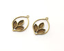 5 Leaf Charm Antique Bronze Plated Charm (29x20mm) G17754