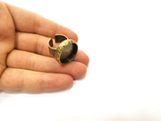 Antique Bronze Ring Blank Setting Cabochon Base inlay Ring Backs Mounting Adjustable Ring Bezel (20mm blank) Antique Bronze Plated G17775