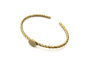 Bracelet Blank Cuff Blank Glass Cabochon Base Hammered Adjustable Antique Bronze Bracelet (12mm ) G17778