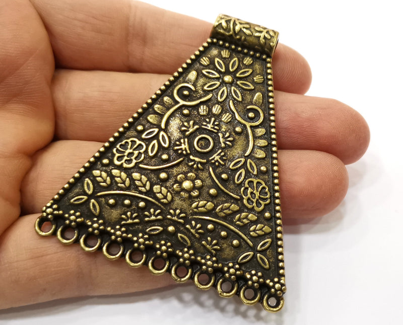 Antique Bronze Large Pendant Antique Bronze Plated Pendant (69x58mm) G17960