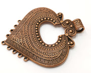 Antique Copper Large Pendant Antique Copper Plated Pendant (81x73mm) G17962