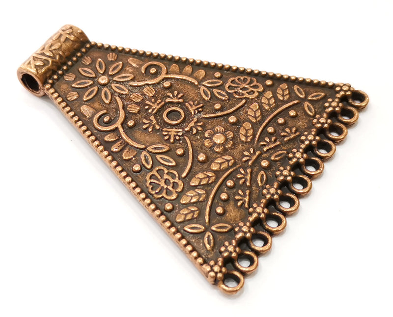 Antique Copper Large Pendant Antique Copper Plated Pendant (69x58mm) G17964