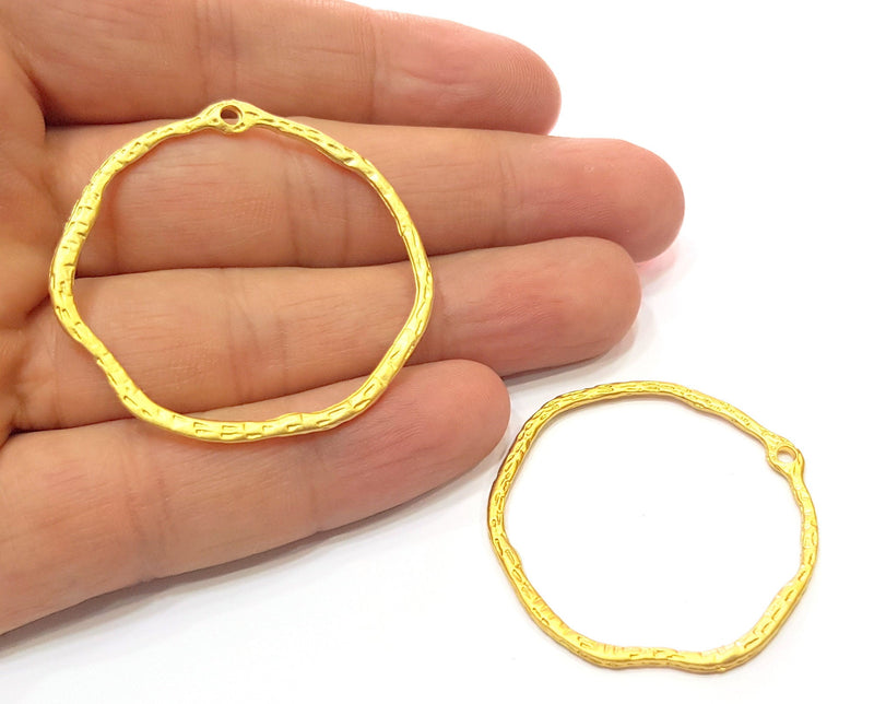 10 Gold Charms Gold Plated Charms  (43mm)  G17978