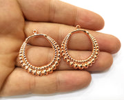 2 Rose Gold Charms Rose Gold Plated Charms (35x31mm) G18004