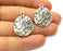 2 Silver Charms Antique Silver Plated Charms (28x23mm)  G18026