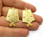 2 Gold Charms Gold Plated Charms  (36x24mm)  G18030