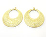 2 Gold Charms Gold Plated Charms  (42x38mm)  G18037