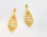 2 Gold Charms Gold Plated Charms  (44x16mm)  G17854