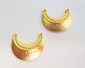 2 Gold Charms Gold Plated Charms  (30x26mm)  G17857