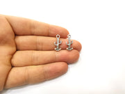 10 Cactus Charms Antique Silver Plated Charms (20x9mm)  G18083