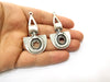 2 Silver Charms Antique Silver Plated Charms (56x28mm) G18093