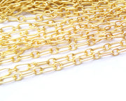 Gold Plated Chain (10x5+6x5 mm) 1 Meter - 3.3 Feet  G18181