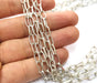 Antique Silver Plated Chain  1 Meter - 3.3 Feet (10.2x4.7 mm) G18185